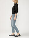 Elyse Mid Rise Straight Leg Luxe Stretch Jeans image number 2