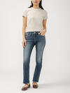 Elyse Mid Rise Straight Leg Jeans image number 0