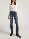 Elyse Mid Rise Straight Leg Jeans image number 0