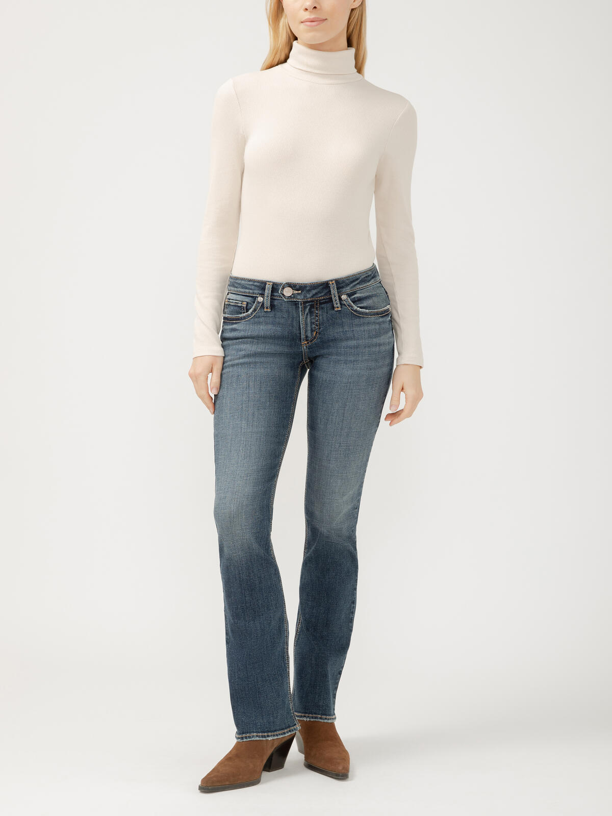Tuesday Low Rise Slim Bootcut Jeans image number 0