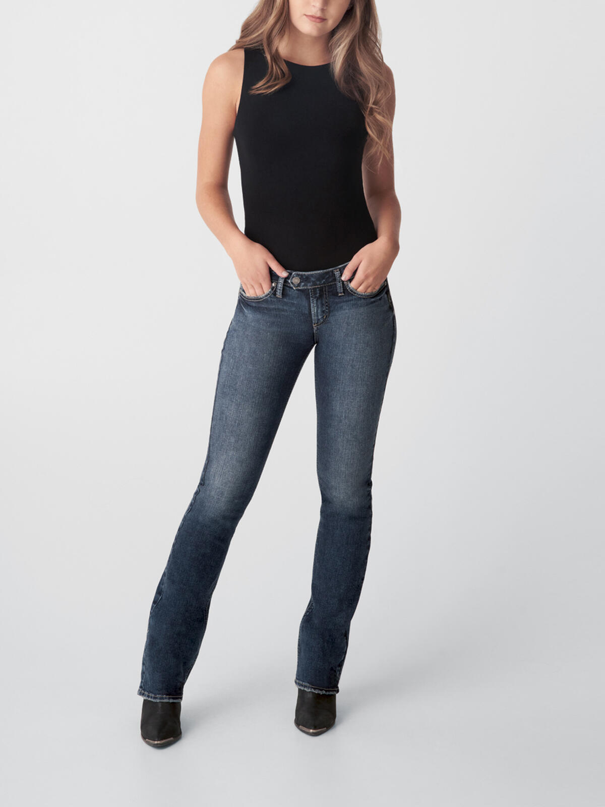 Tuesday Low Rise Slim Bootcut Jeans image number 0