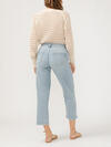 Mid Rise Relaxed Straight Leg Ankle Jeans image number 1