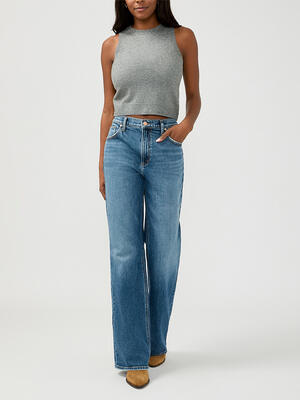 90s Baggy Mid Rise Bootcut Jeans