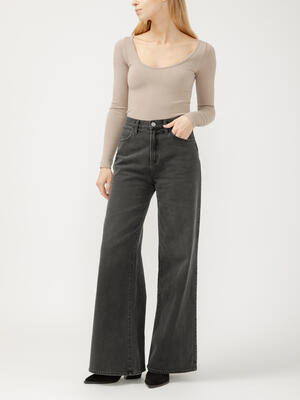 Highly Desirable High Rise Ultra Wide Leg Jeans