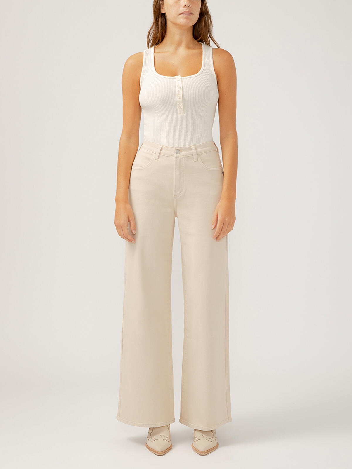 Highly Desirable High Rise Ultra Wide Leg Jeans image number 0