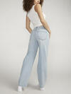 V-Front Mid Rise Wide Leg Jeans image number 1