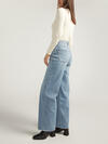 V-Front Mid Rise Wide Leg Jeans image number 2