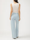 High Rise Pleated Trouser Leg Jeans image number 1