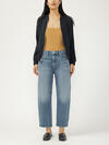 High Rise Slim Barrel Leg Jeans image number 0