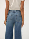 Highly Desirable High Rise Belted Ultra Wide Leg Jeans image number 4