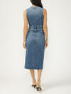 Denim Vest Midi Dress image number 1