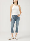 Elyse Mid Rise Luxe Stretch Americana Capri image number 0