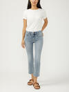 Suki Mid Rise Cropped Straight Leg Jeans image number 0