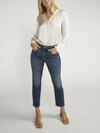 Suki Mid Rise Straight Crop Jeans image number 0