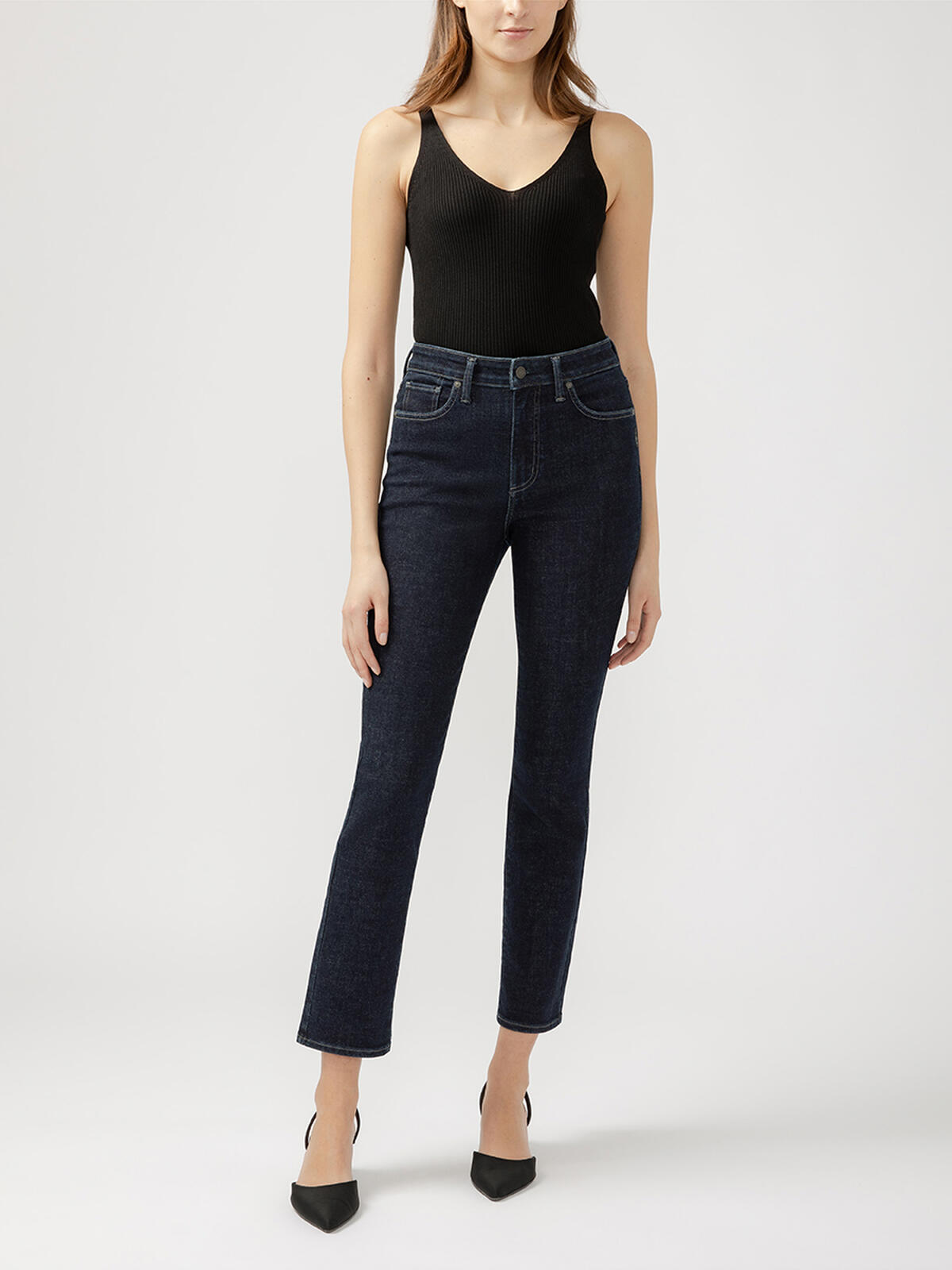 Isbister High Rise Straight Leg Jeans image number 0