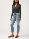 Isbister High Rise Ankle Straight Leg  Luxe Stretch Jeans image number 2