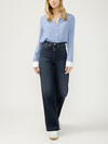 Highly Desirable High Rise Trouser Leg Jeans image number 0