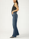Highly Desirable High Rise Studded Trouser Leg Jeans image number 2