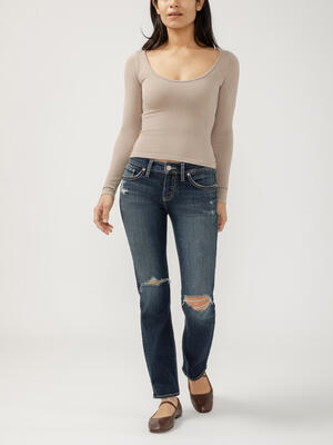 Britt Low Rise Straight Leg Jeans