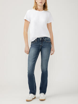 Suki Mid Rise Slim Bootcut Jeans