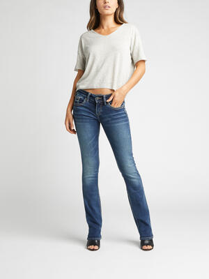 Suki Mid Rise Slim Bootcut Jeans