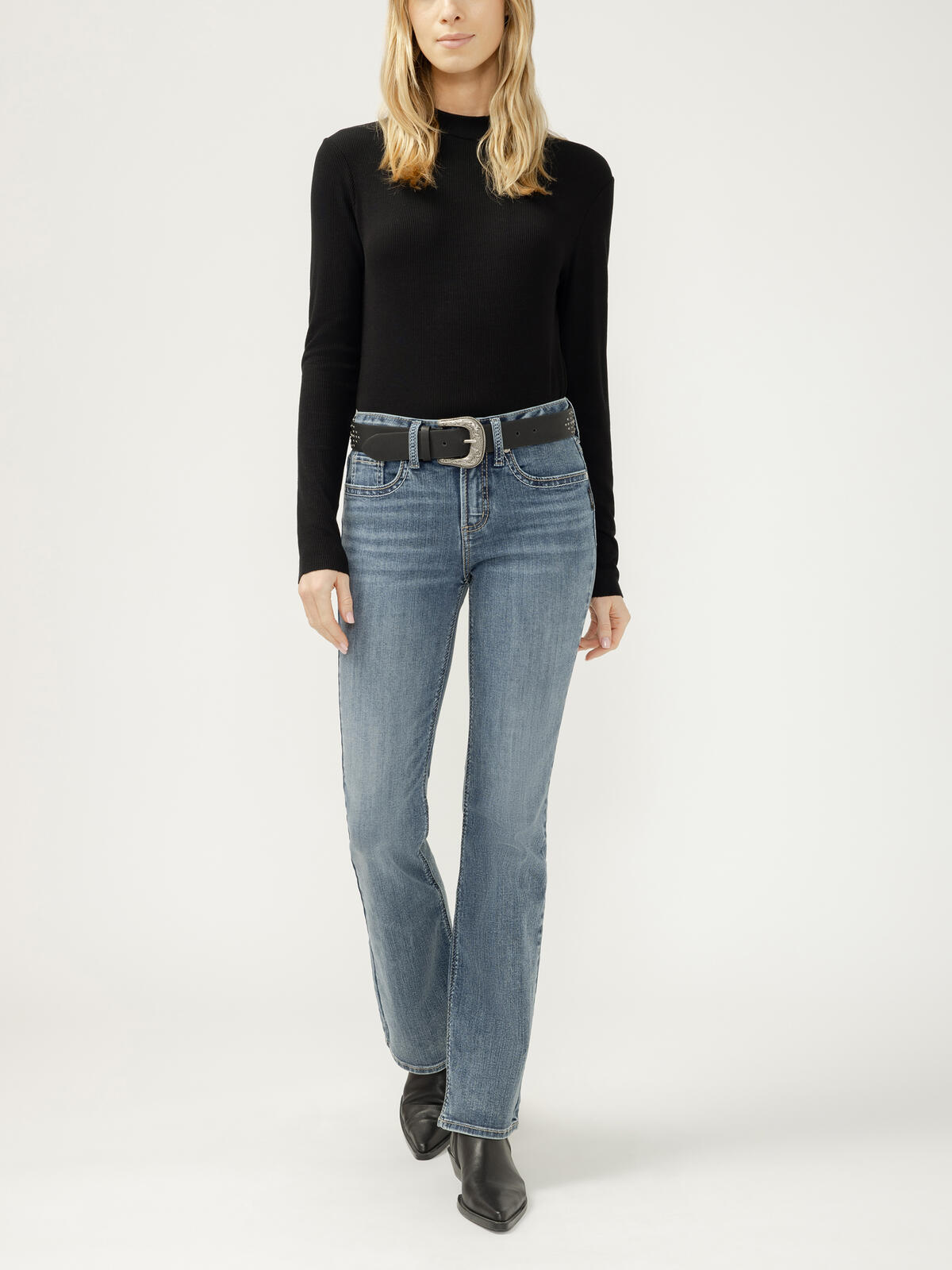 Suki Mid Rise Bootcut Frontier Strong Jeans image number 0