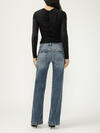 Suki Mid Rise Trouser Leg Jeans image number 1