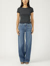 Suki Mid Rise Wide Leg Knit Flex Jeans image number 4