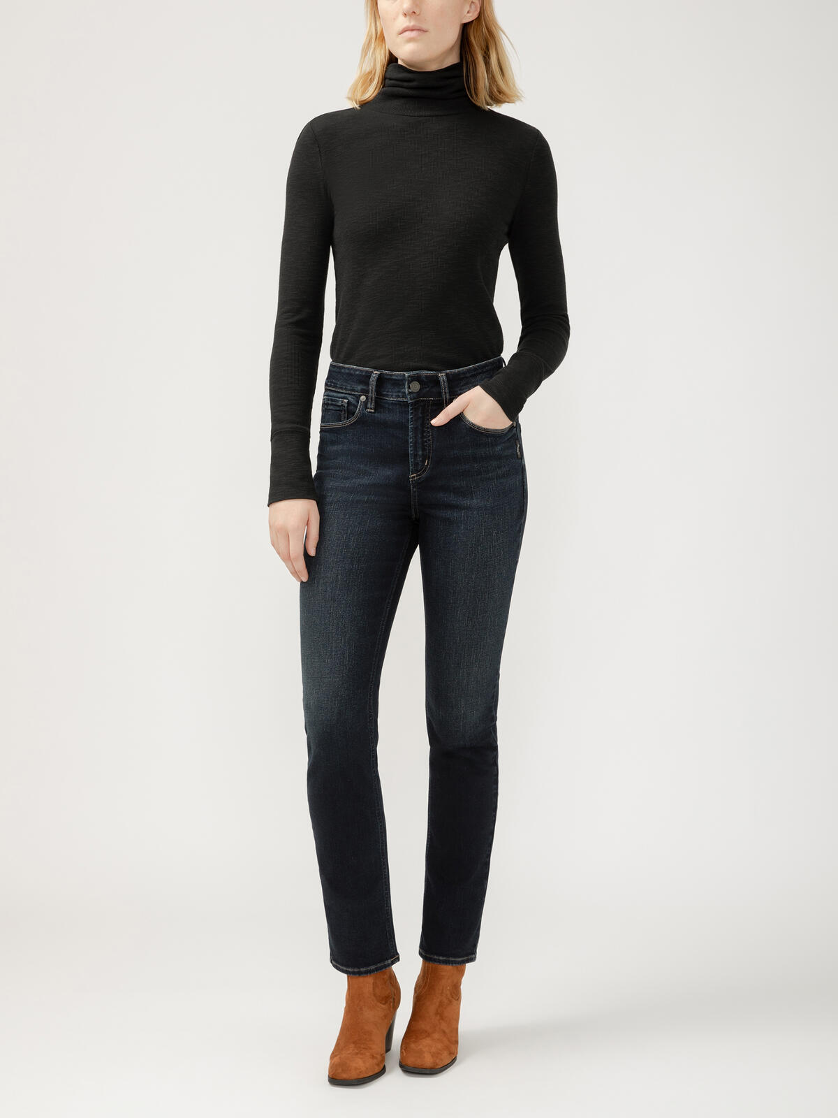 Avery High Rise Straight Leg Jeans image number 0