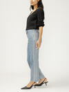 Silver Coated Isbister High Rise Straight Leg Jeans image number 2