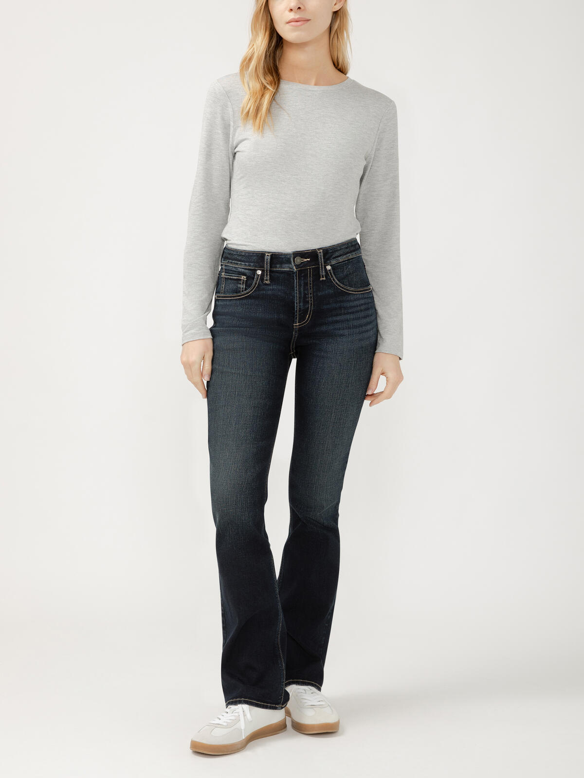 Avery High Rise Slim Bootcut Jeans image number 0