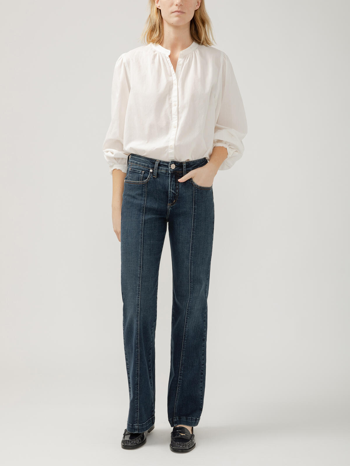 Avery High Rise Trouser Leg Jeans image number 0