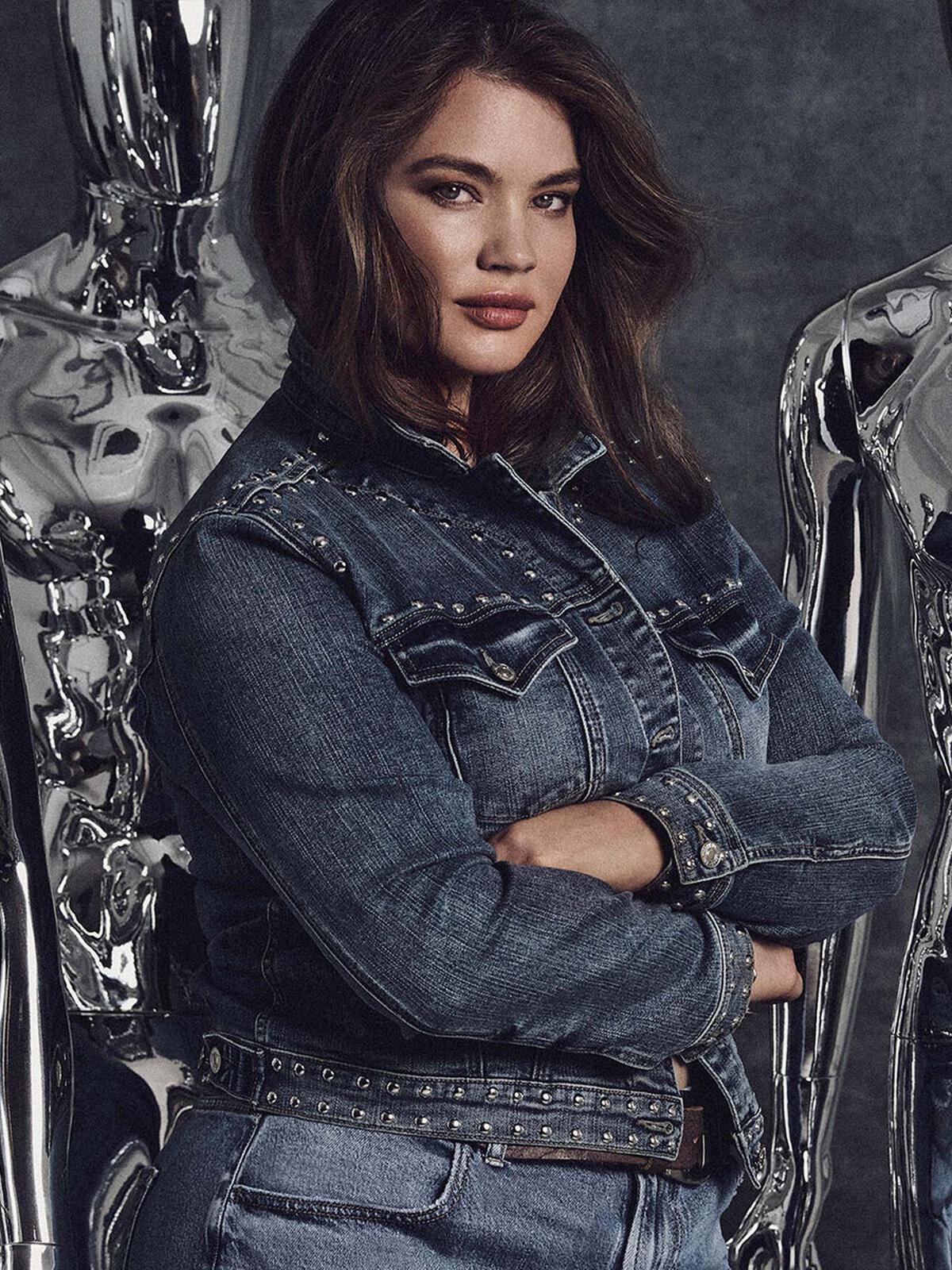 Limited Edition Studded Denim Jacket image number 0}