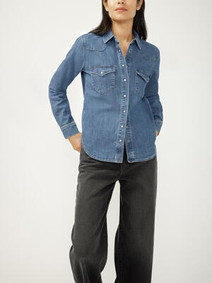 Women's Denim Western Shirt
