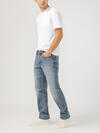 Eddie Relaxed Fit Slim Straight Leg Luxe Heritage Jeans image number 2