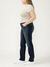 Elyse Mid Rise Straight Leg Luxe Stretch Jeans image number 2