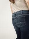 Elyse Mid Rise Straight Leg Luxe Stretch Jeans image number 3