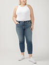 Elyse Mid Rise Straight Leg Ankle Jeans Plus Size image number 0