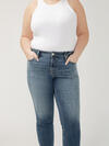 Elyse Mid Rise Straight Leg Ankle Jeans Plus Size image number 3