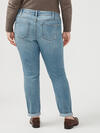 Boyfriend Mid Rise Slim Leg Luxe Stretch Jeans Plus Size image number 4