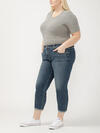 Boyfriend Mid Rise Slim Leg Jeans Plus Size image number 2