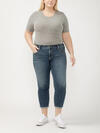 Boyfriend Mid Rise Slim Leg Jeans Plus Size image number 4