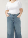 Be Easy High Rise Wide Leg Jeans Plus Size image number 3