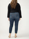 Elyse Mid Rise Skinny Cropped Luxe Stretch Jeans Plus Size image number 1