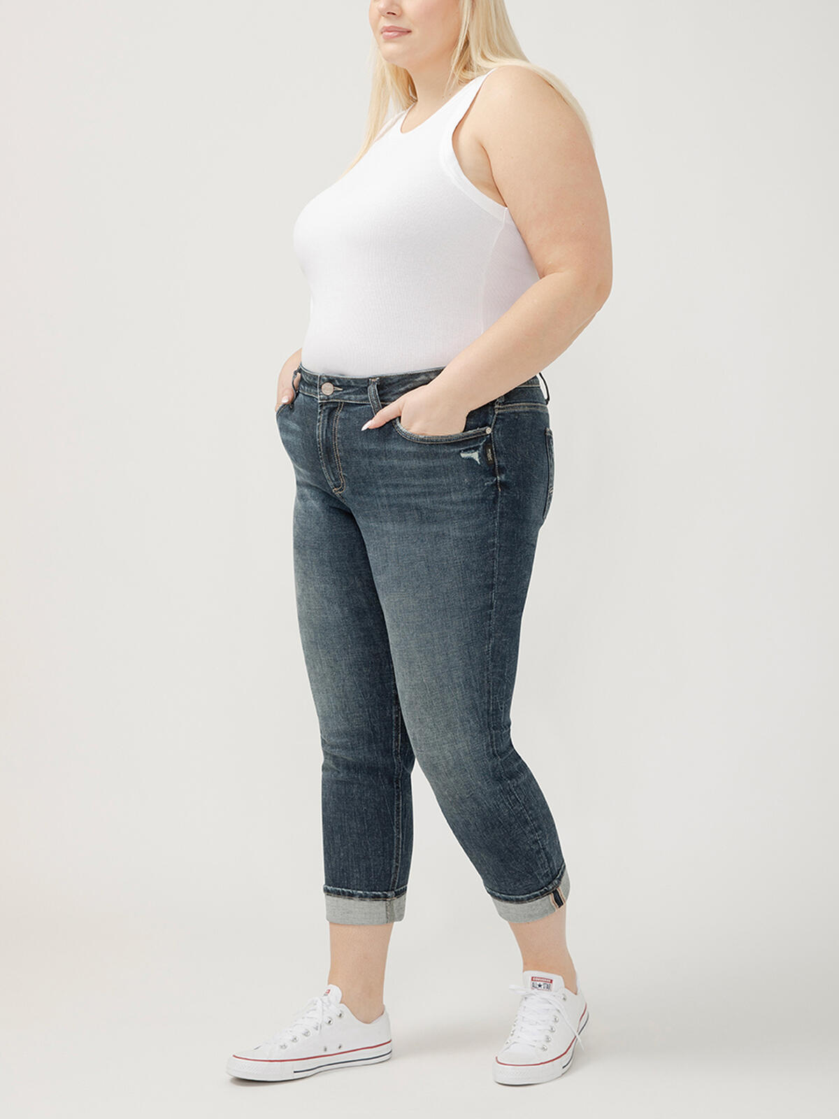 Suki Mid Rise Straight Leg Jeans Plus Size image number 0