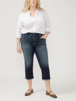 Avery High Rise Luxe Stretch Capri Plus Size