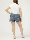 Boyfriend Mid Rise Luxe Stretch Shorts Plus Size image number 1