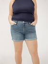 Suki Mid Rise Luxe Stretch Shorts Plus Size image number 3
