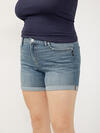 Suki Mid Rise Luxe Stretch Shorts Plus Size image number 4