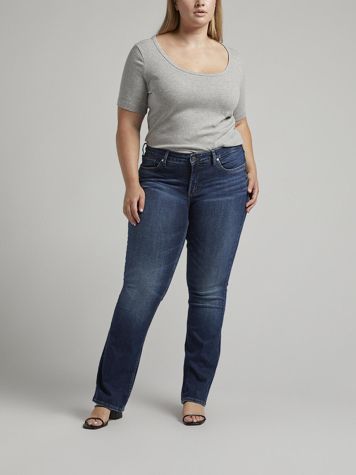 Suki Mid Rise Slim Bootcut Jeans image number 0